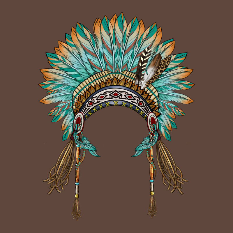Native American Headdress Turquise Classic Tee by BarkalooDesign | Teevron