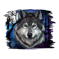 Wolf And Full Moon | Teevron