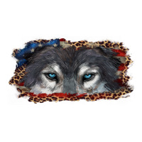 Wolf eyes american flag | Teevron