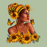 Afro American Woman Sunflowers Urban Hoodie | Teevron