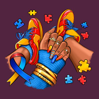 Autism Afro Girl Sneakers Urban Hoodie | Teevron