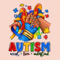 Autism Accept Love Understand Afro Girl Sneakers Urban Hoodie | Teevron