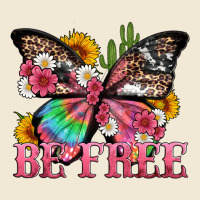 Be Free With Butterfly And Cactus Flowers Ladies Tee | Teevron