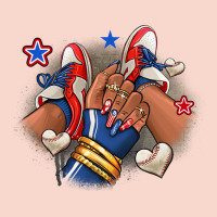 Baseball Afro Girl Sneakers Urban Hoodie | Teevron