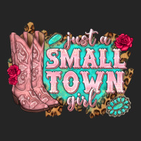 Just A Small Town Girl Cowgirl Boots Premium Hoodie | Teevron