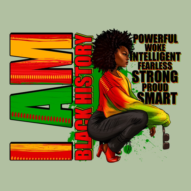 I Am Black History Afro American Woman Urban Hoodie by RanaPortraitStore | Teevron
