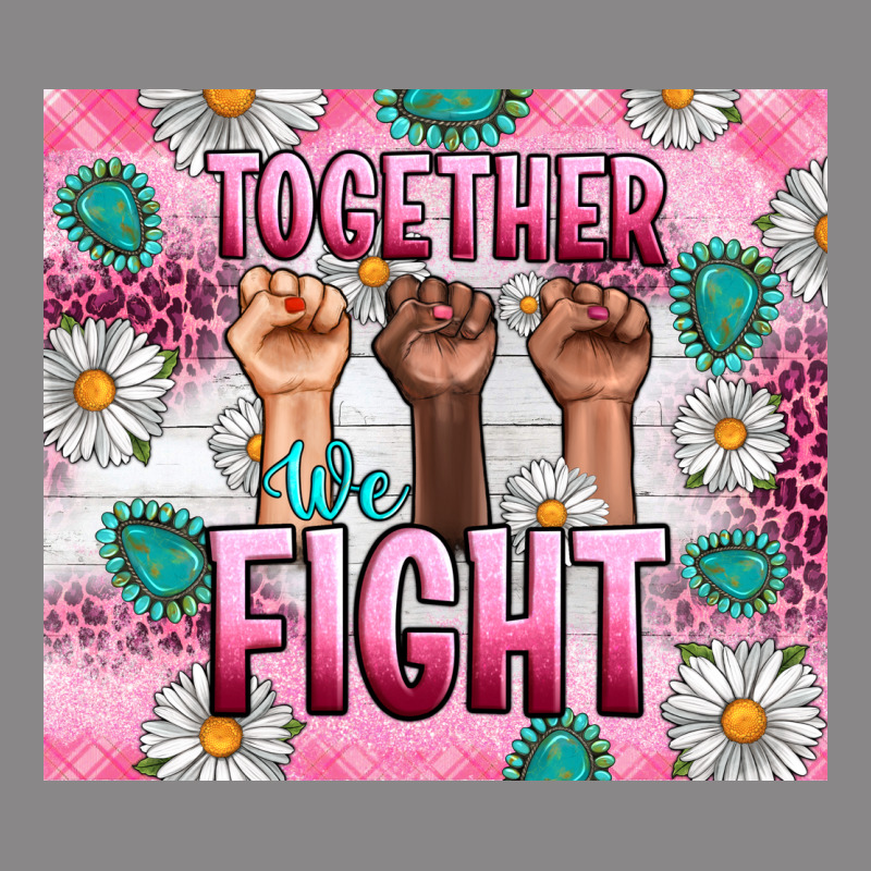 Breast Cancer Together Fight Vintage Tee by Artiststas | Teevron