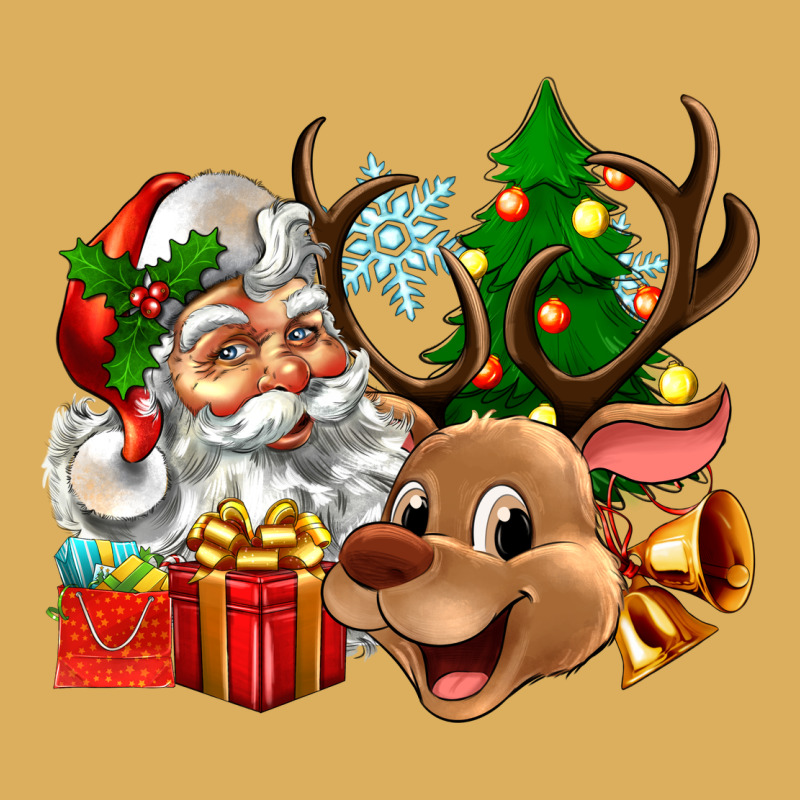 Santa And Reindeer Premium Hoodie by Zillion Design Studio | Teevron