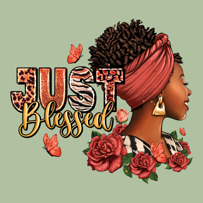 Just Blessed Afro Woman With Roses Urban Hoodie by RanaPortraitStore | Teevron