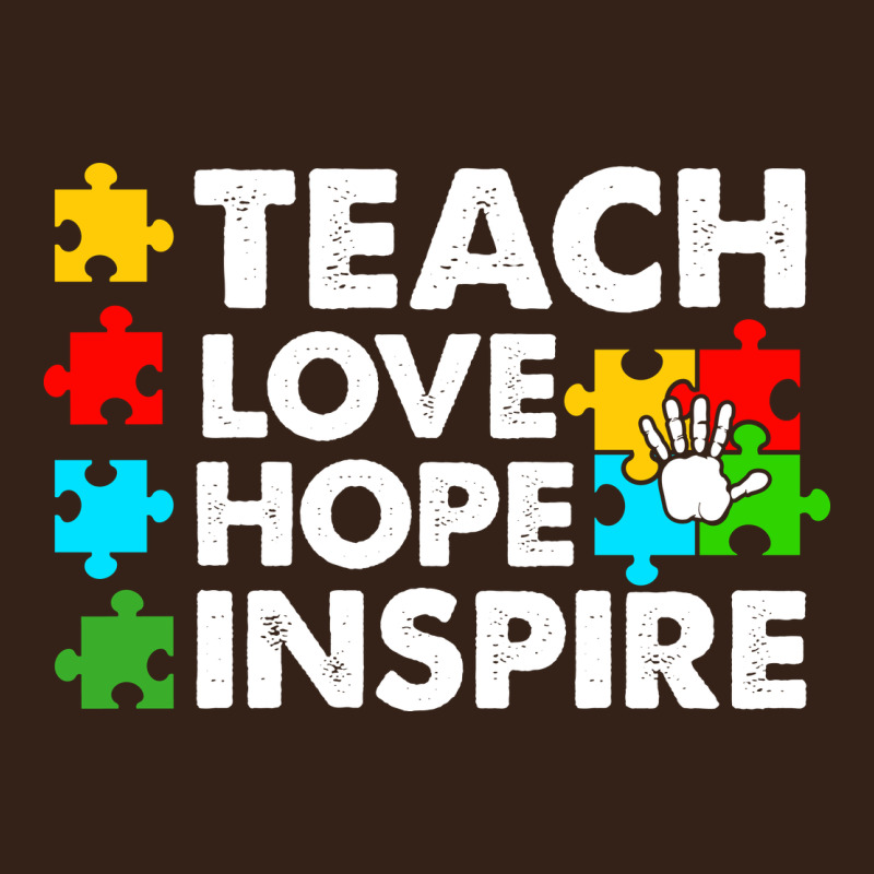 Teach Love Hope Inspire Heavy Core Tee by CowhideDigitalArt | Teevron
