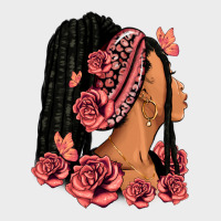 Pink Roses Afro Woman Urban Hoodie | Teevron