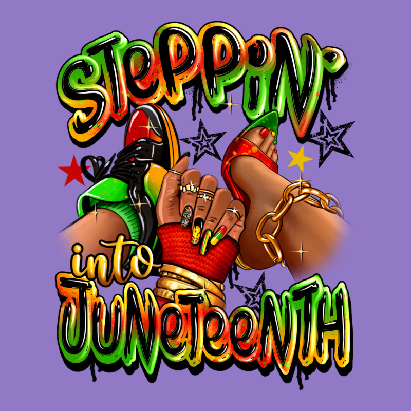 Steppin' Into Juneteenth Sneaker And Heel Afro Wom Urban Hoodie by RanaPortraitStore | Teevron