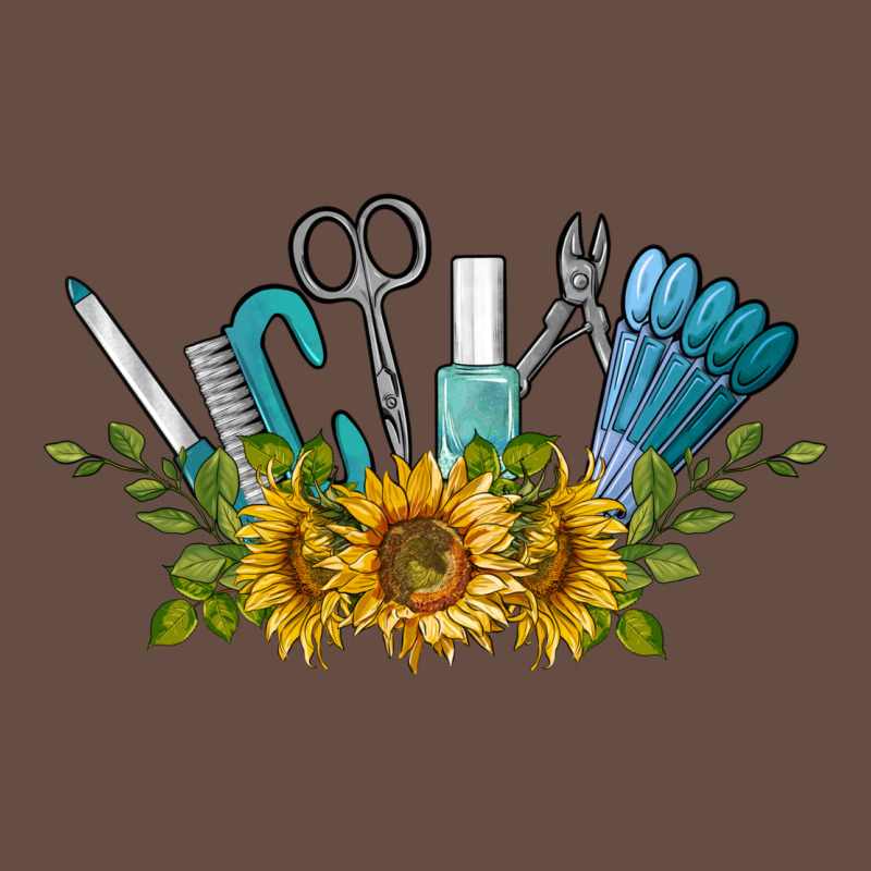 Nail Tools With Sunflower Long Sleeve Tee by BarkalooDesign | Teevron