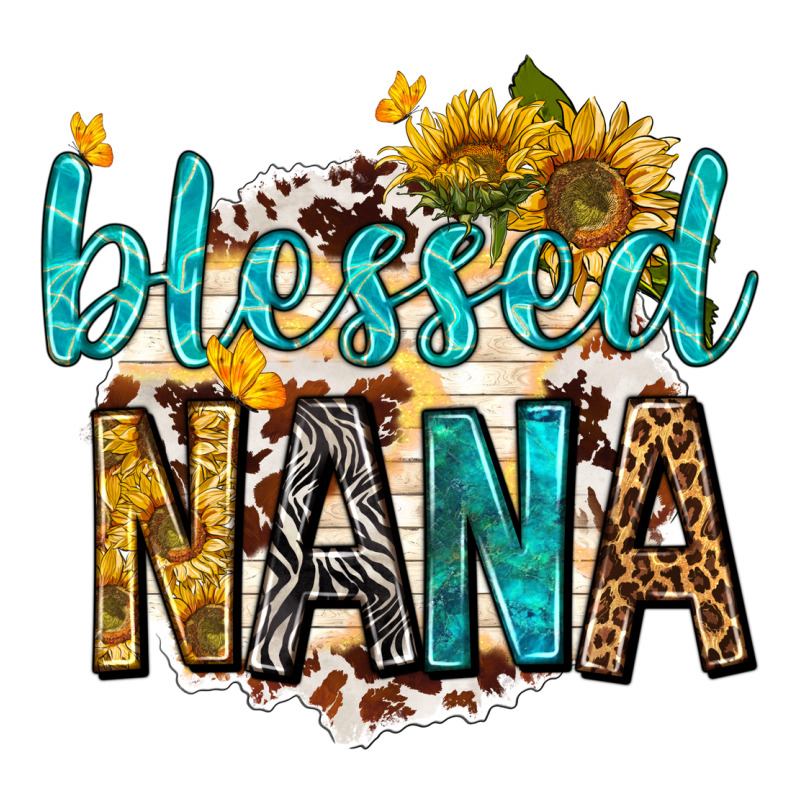 Blessed Nana With Sunflowers Premium Hoodie by texasbilliewilder | Teevron
