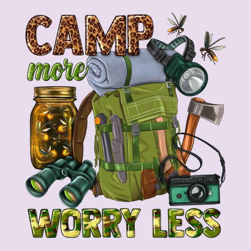 Camp More Worry Less Premium Hoodie by texasbilliewilder | Teevron