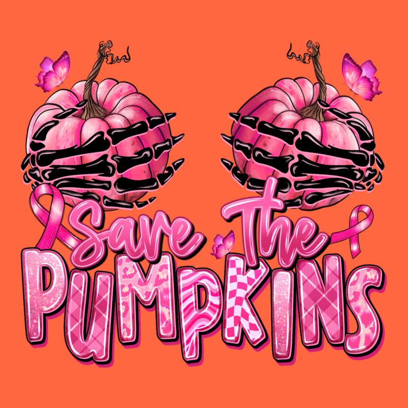 Save The Pumpkins Breast Cancer Premium Hoodie by RanaPortraitStore | Teevron