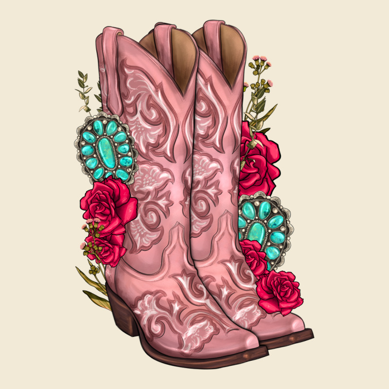 Floral Cowgirl Boots Premium Hoodie by texasbilliewilder | Teevron