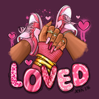 Loved Valentine's Day Afro Girl Sneakers Urban Hoodie | Teevron
