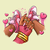 Valentines Day Afro Girl Sneakers Urban Hoodie | Teevron