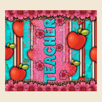 Teacher With  Flower Glitter And Serape Leopard Ladies Tee | Teevron