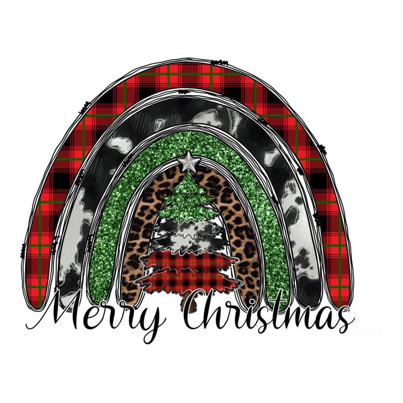 Merry Christmas Rainbow Premium Tee by CowhideDigitalArt | Teevron