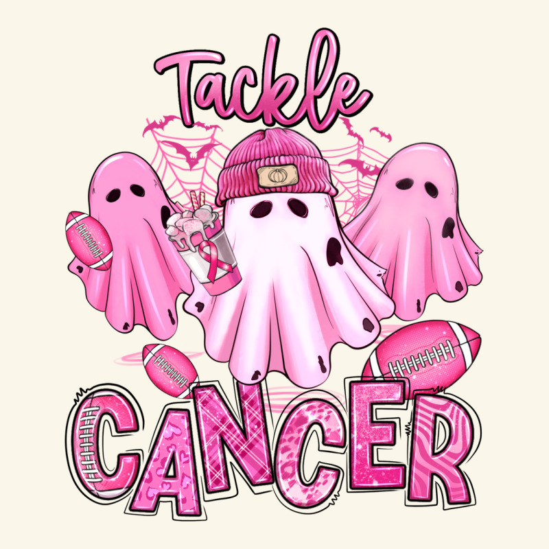 Tackle Cancer Halloween Ghosts American Football Premium Hoodie by RanaPortraitStore | Teevron