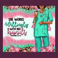She Works Willingly With Her Hands Afro Nurse Urban Hoodie | Teevron