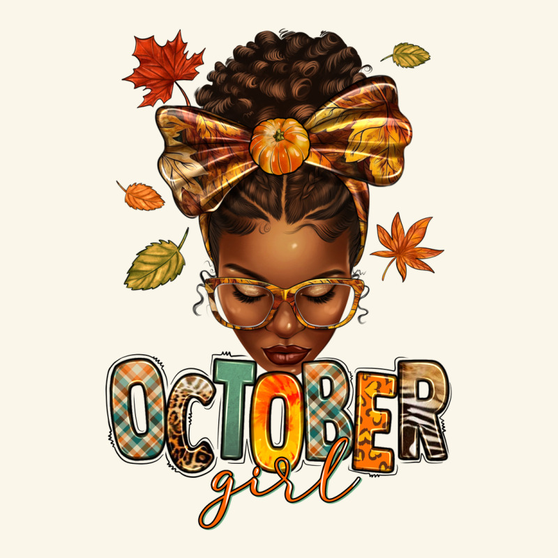 October Girl Afro Woman Fall Premium Hoodie by texasbilliewilder | Teevron