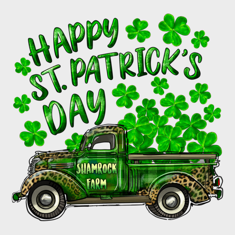 Happy St. Patricks Day Shamrock Farm Truck Urban Hoodie by RanaPortraitStore | Teevron