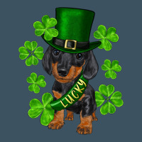 St. Patricks Day Lucky Dachshund Puppy Urban Hoodie | Teevron