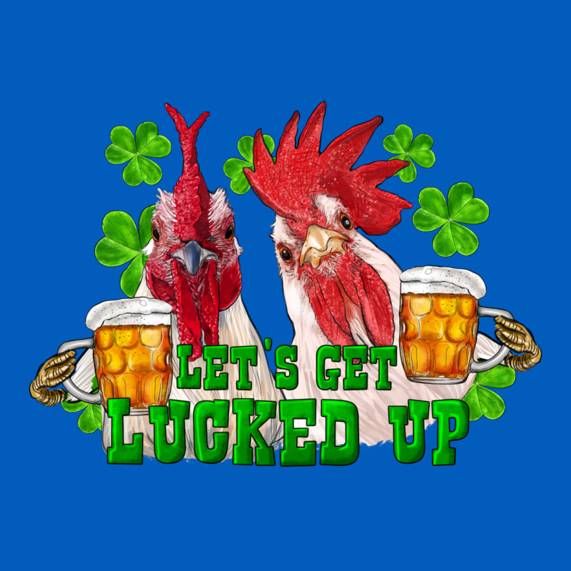 St. Patricks Day Roosters Lets Get Lucked Up Urban Hoodie by RanaPortraitStore | Teevron