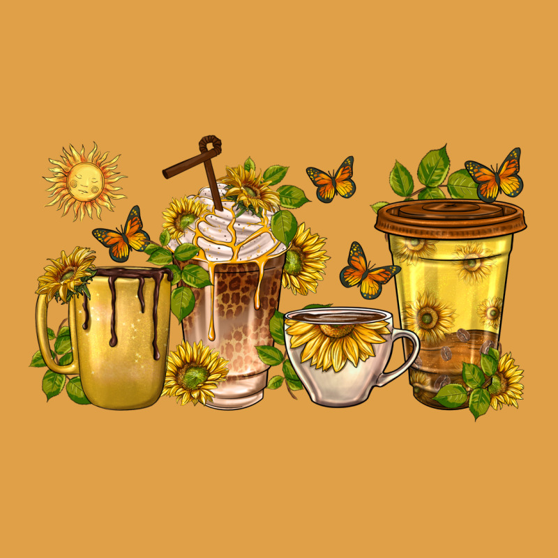 Sunflower Coffee Cups Premium Hoodie by texasbilliewilder | Teevron