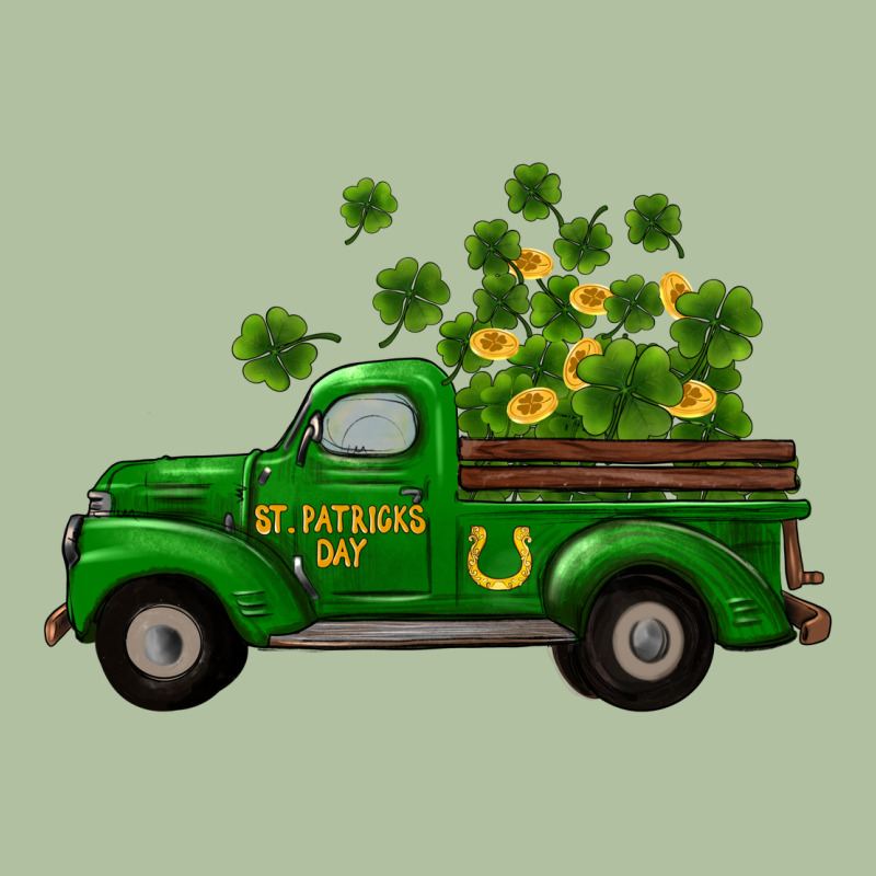 St Patricks Truck Shamrock Horseshoe Gold Urban Hoodie by RanaPortraitStore | Teevron
