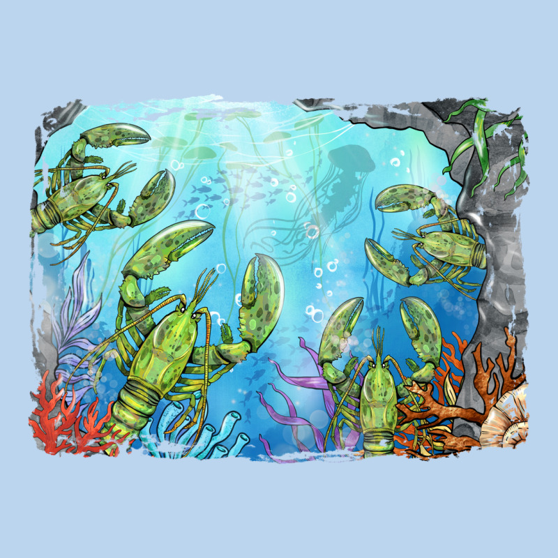 Lobster Background Classic Tee by BarkalooDesign | Teevron