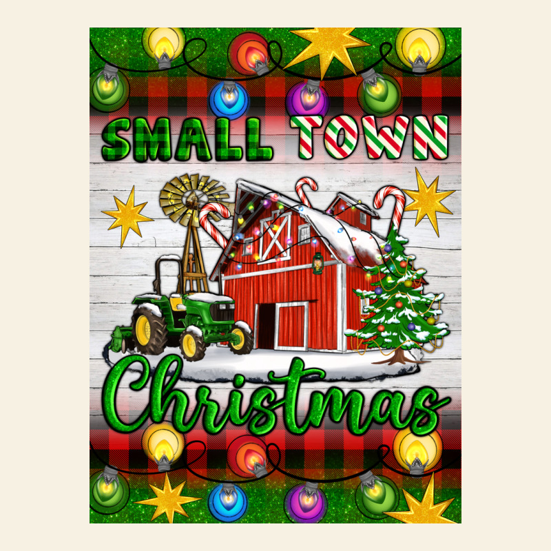 Small Town Christmas Vintage Tee by Artiststas | Teevron