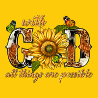 With God All Things Are Possible With Sunflower Premium Hoodie | Teevron