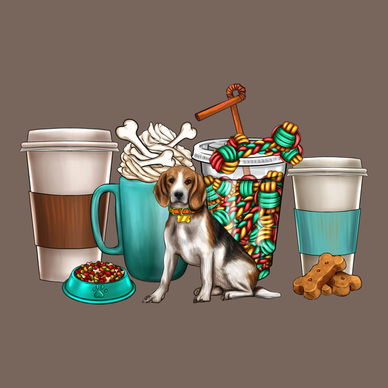 Beagle Dog Coffee Cups Premium Hoodie by texasbilliewilder | Teevron