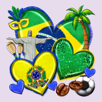 Brazil Hearts Premium Hoodie | Teevron
