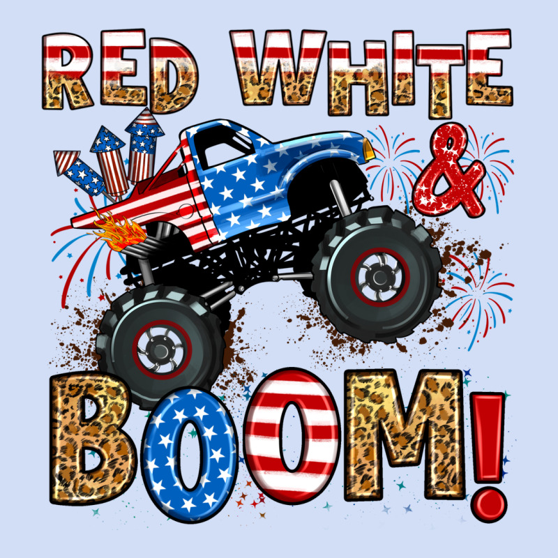 Red White Boom Monster Truck Urban Hoodie by RanaPortraitStore | Teevron