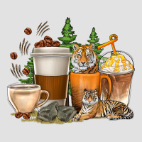 Coffee Cups Tiger With Coffee Beans Premium Hoodie | Teevron