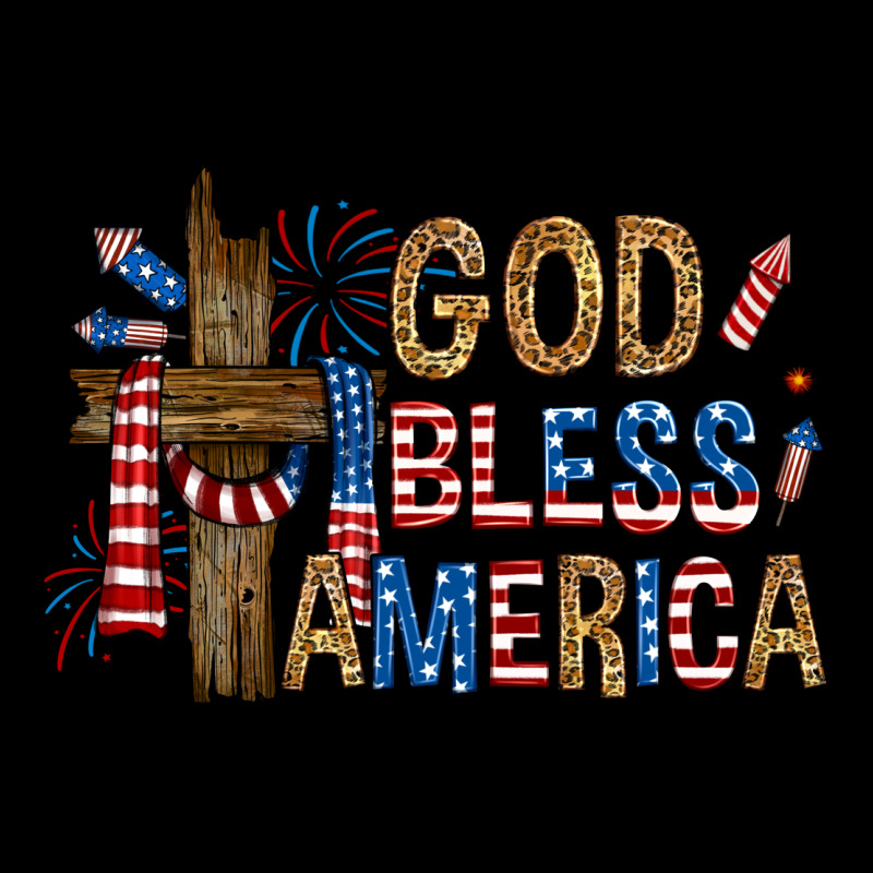 God  Bless America With Cross Urban Hoodie by RanaPortraitStore | Teevron