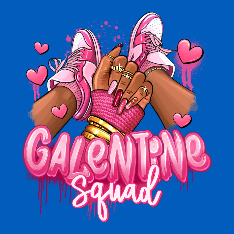Galentine Squad Afro Girl Sneakers Urban Hoodie by RanaPortraitStore | Teevron
