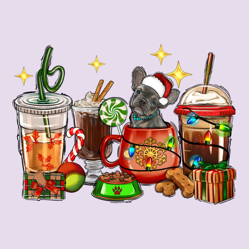 Christmas Coffee Cups With French Bulldog Premium Hoodie by RanaPortraitStore | Teevron