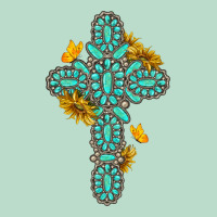 Gemstone Cross With Sunflowers And Butterflies Premium Hoodie | Teevron