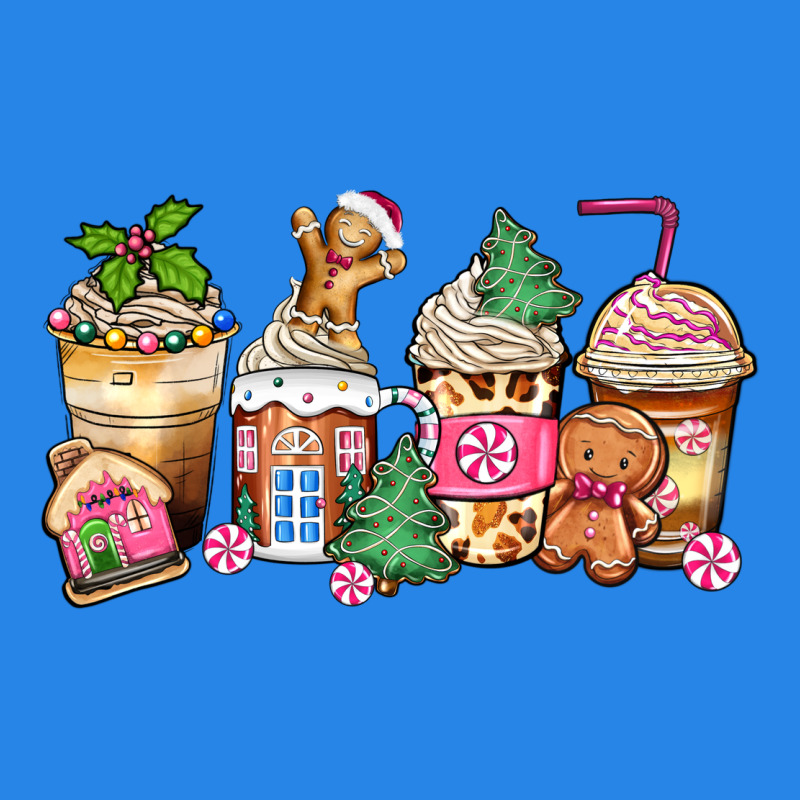 Pink Gingerbread Coffee Cups Premium Hoodie by Zillion Design Studio | Teevron
