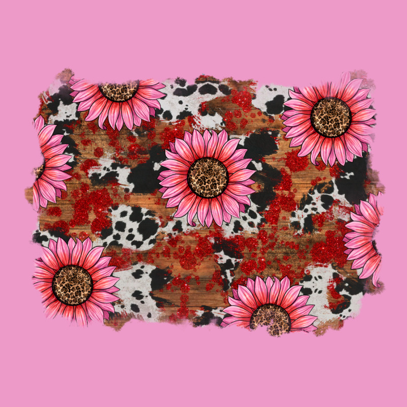 Valentines Day Sunflowers Leopard Cowhide Backgrou Urban Hoodie by RanaPortraitStore | Teevron