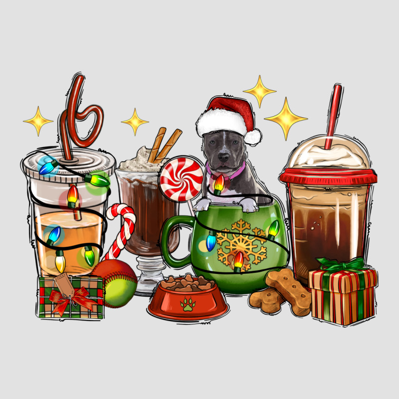 Christmas Coffee Cups With Pitbull Premium Hoodie by RanaPortraitStore | Teevron