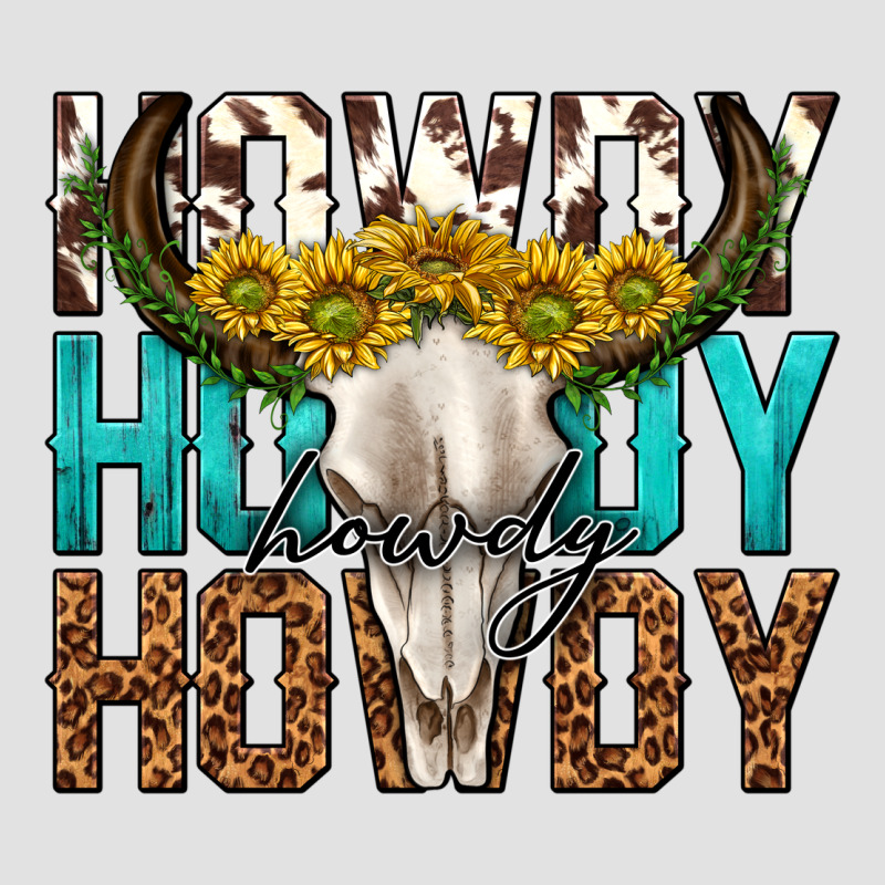 Howdy Howdy Howdy Western Bull Skull Premium Hoodie by texasbilliewilder | Teevron