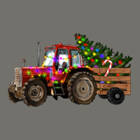 Christmas Farm Tractor Premium Hoodie | Teevron