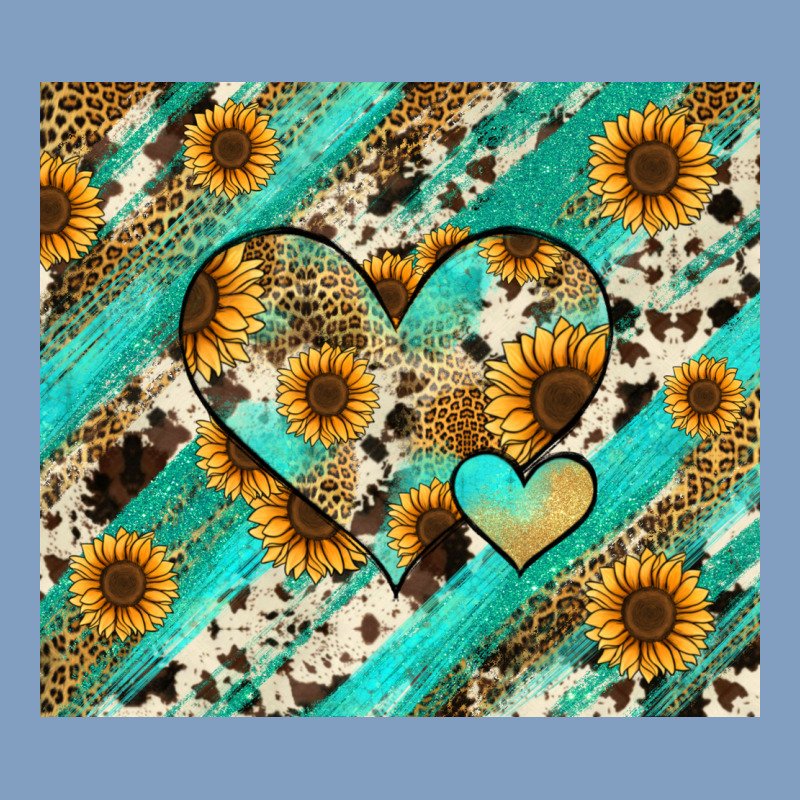 Leopard Sunflower Hearts Urban Hoodie by RanaPortraitStore | Teevron